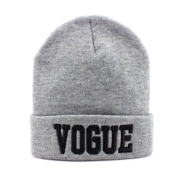 Casquette de beanie de broderie de conception personnalisée 3D